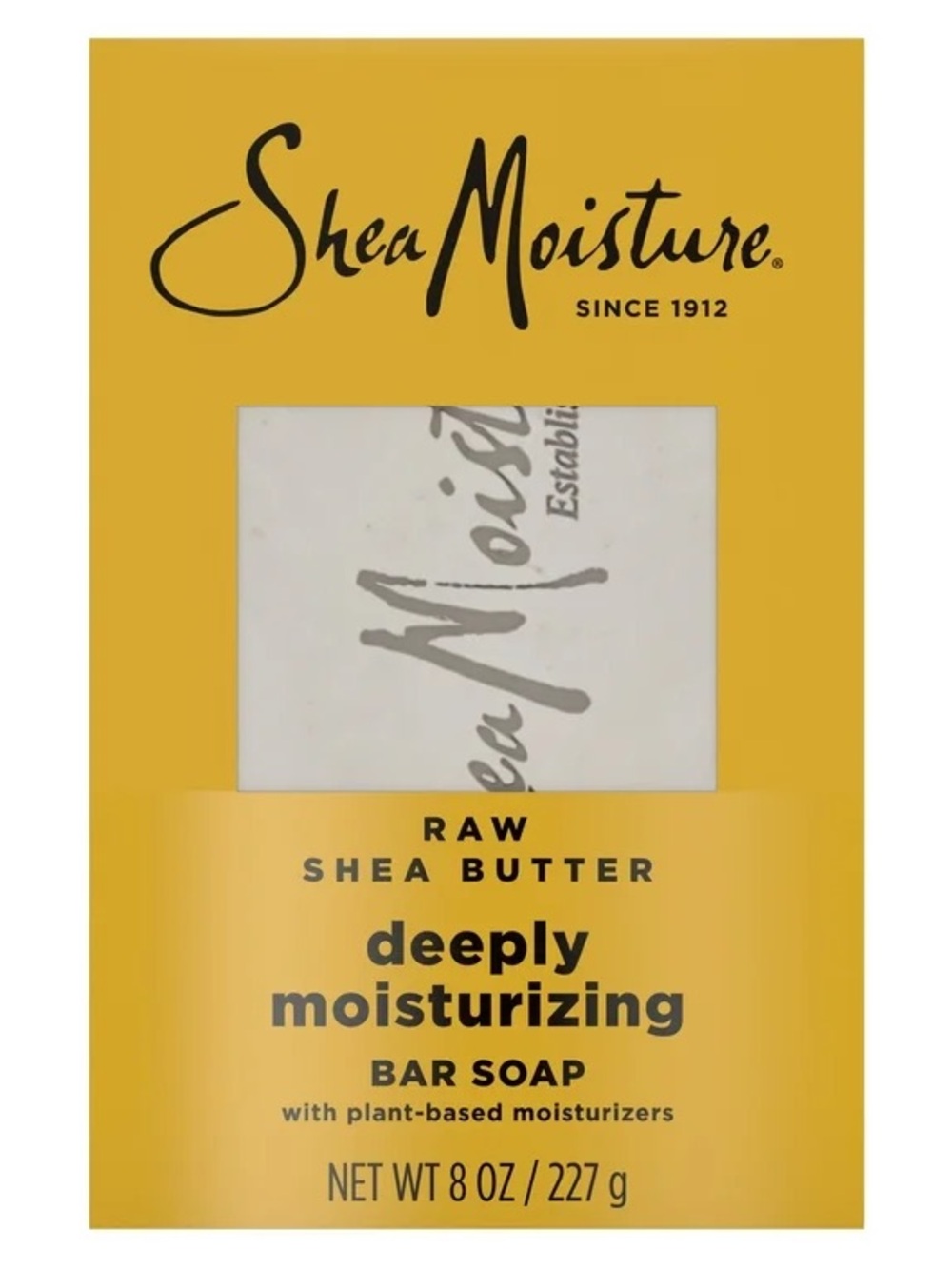 SheaMoisture Bar Soap Raw Shea Butter Moisturizing Bar Soap, 8 oz NWT